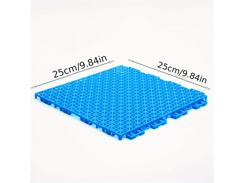  12 dalles de drainage pour piscine, emboîtables, sol en plastique modulaire adapté aux salles de bain et aux terrasses  - Conforama B