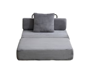 Deplimousse convertible 1 place <strong>FLORAGRACE</strong> <strong></strong> gris foncé