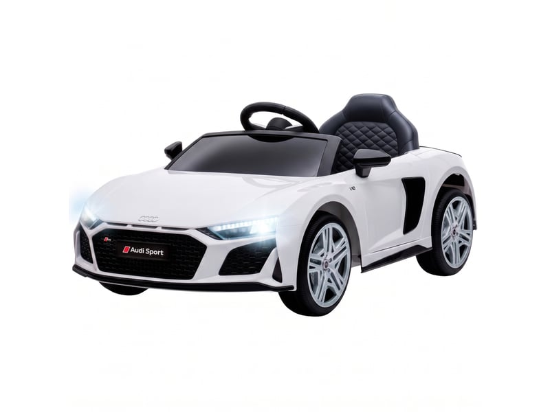  Voiture électrique pour enfants audi r8 12v avec télécommande blanche  - Conforama B