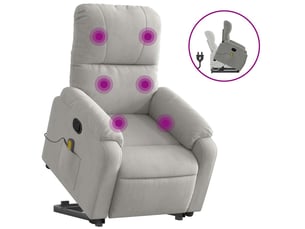Fauteuil fixe  <strong></strong> Tissu argenté