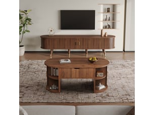 Meuble tv coloris bois foncé  <strong></strong>  <strong></strong>