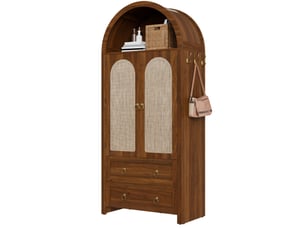 Buffet 2 porte(s) 2 tiroir(s) MODENVIE - 80 cm coloris marron