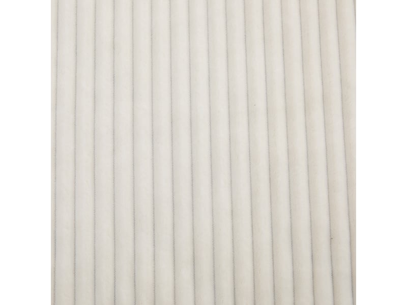  Méridienne canapé modulable en tissu chenille couleur ivoire confort nuage et design moderne pour salon contemporain  - Conforama D