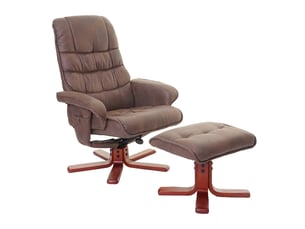 Fauteuil relax manuel   Tissu marron