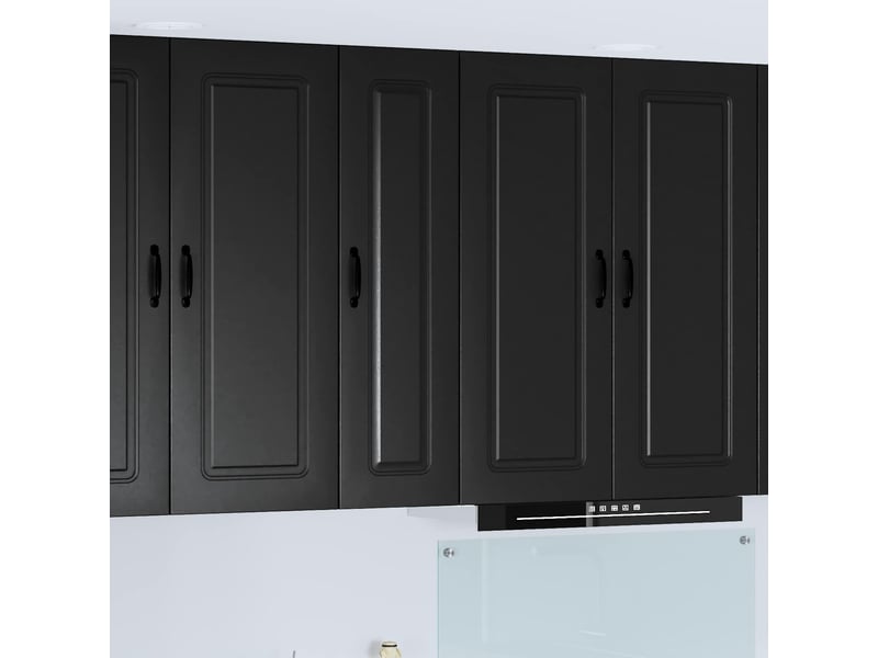  Meuble mural de cuisine | armoire de cuisine noir 30x31x100cm  - Conforama B