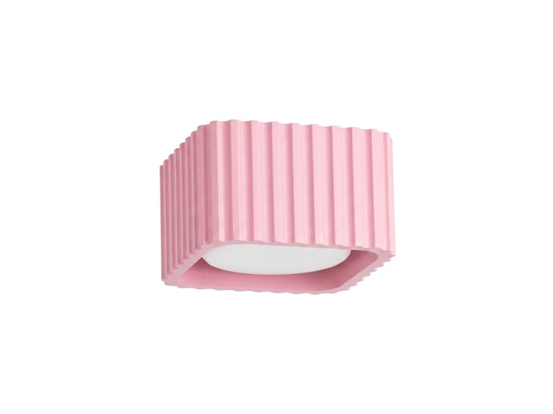  Plafonnier riff 1 rose gx53 aluminium moderne 6x10x10cm SL.3102 - Conforama A