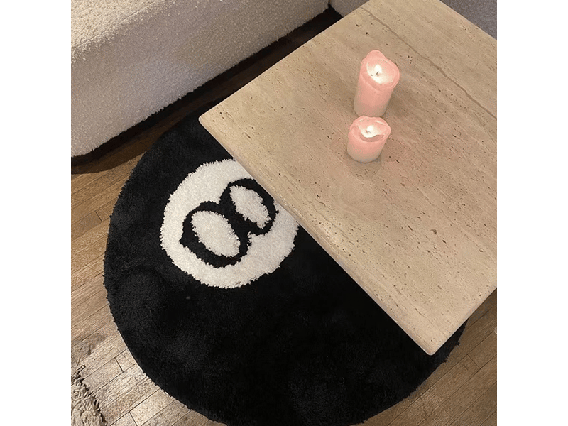  Tapis rond moelleux, tapis à poils longs doux et antidérapants, tapis rond pour chambre à coucher, shagg - comfortxl  - Conforama D