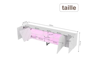Meuble tv coloris blanc