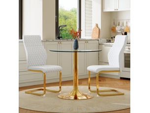 Ensemble table rond(e)  2 chaise(s)  VIVRYN  