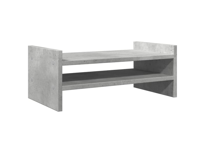  Support de moniteur table meuble bureau 50 x 27 x 20 cm bois d'ingénierie gris 02_0044886  - Conforama D