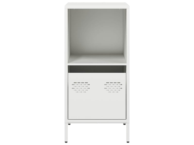  Buffet - bahut - meuble de rangement blanc 35x39x73,5 cm acier laminé à froid  - Conforama D