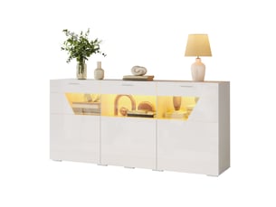 Buffet 3 porte(s)   MODFU  - 160 cm coloris blanc 