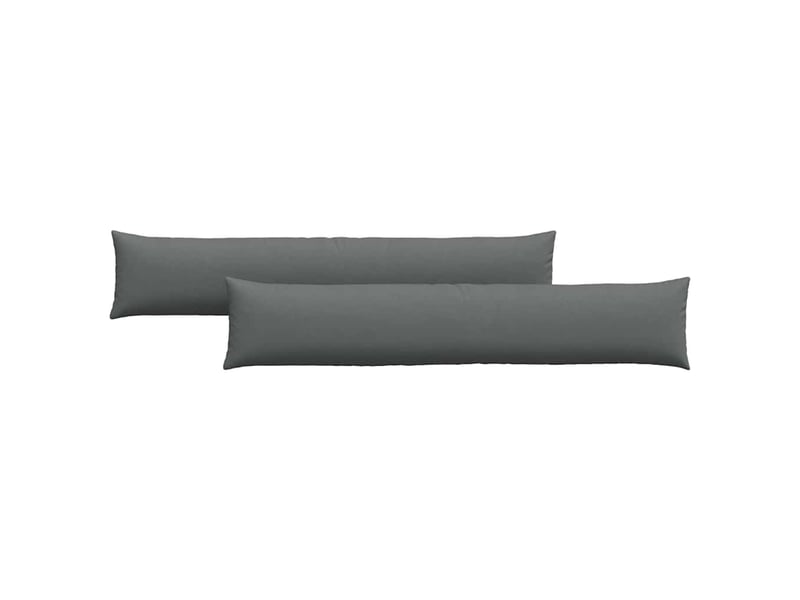  Lot de 2 coussins de canapé, coussins décoratifs tissu gris foncé 200 x 40 cm cf58857  - Conforama A
