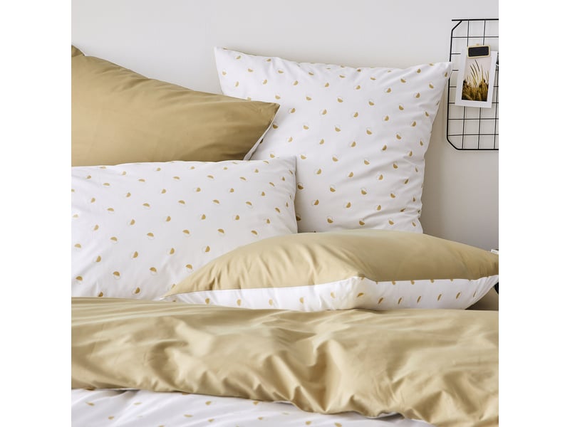  Parure de couette en percale de coton au style géométrique 260x240 cm  - Conforama B
