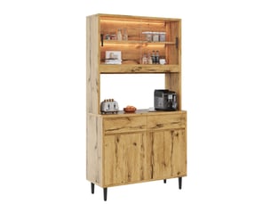 Buffet 4 porte(s) 2 tiroir(s) MODENVIE - 100 cm coloris bois clair