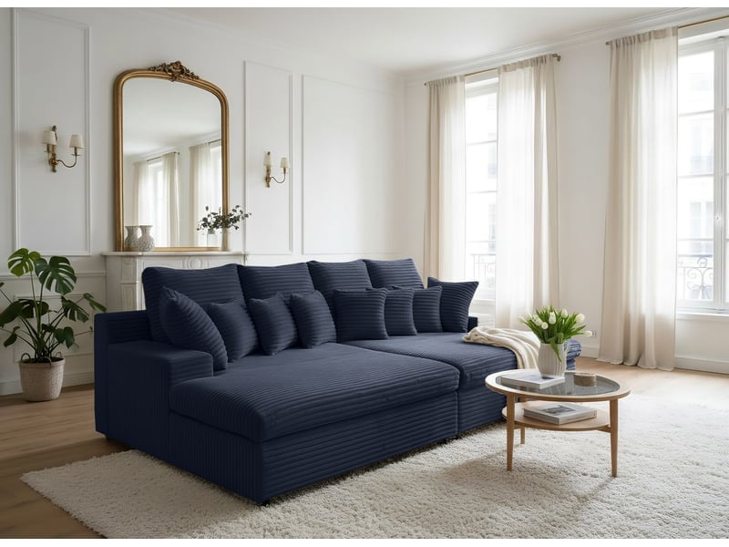  Canapé lazy tilia 77 bleu  - Conforama B