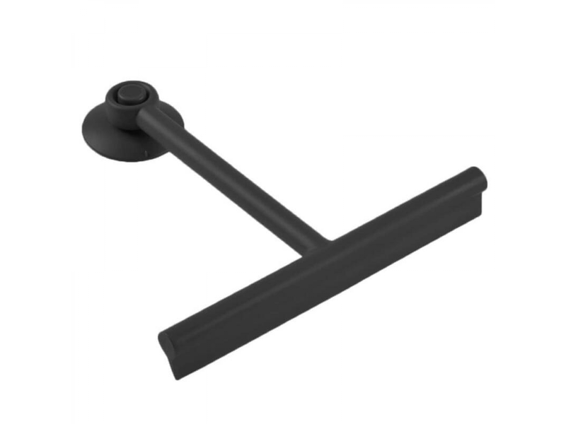  Raclette de douchenettoyant pour vitres avec support en silicone, nettoyage de salle de bain (noir)  - Conforama A
