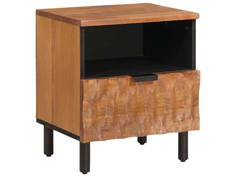  Table de chevet - cabinet de chevet - table de nuit 2 pc marron 40 x 33 x 46 cm  - Conforama A