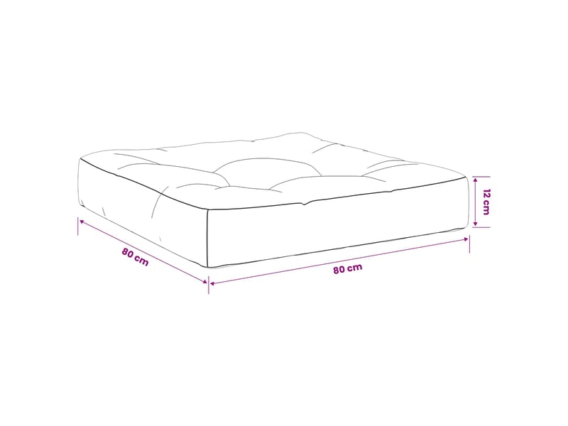 Coussin de siège, coussin d'assise 1 pièce vianen 100 % polyester crème cf55774 - Conforama E