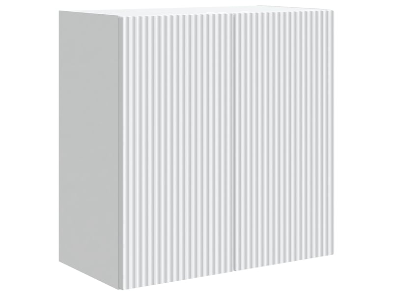 Armoire murale salon, meuble de rangement 59 x 31 x 60 cm bois d'ingénierie blanc shl2462 - Conforama A