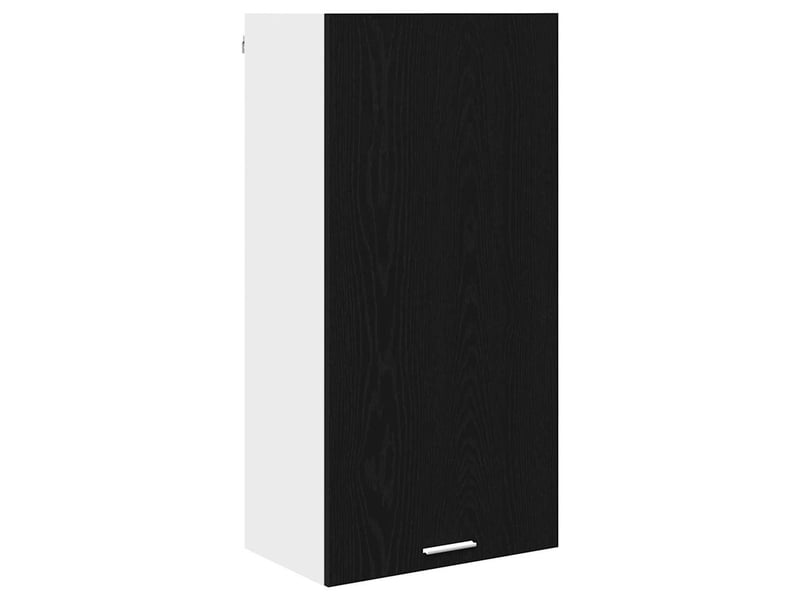  Meuble de rangement cuisine, armoire suspendue chêne noir et blanc 50x31x100cm  - Conforama A