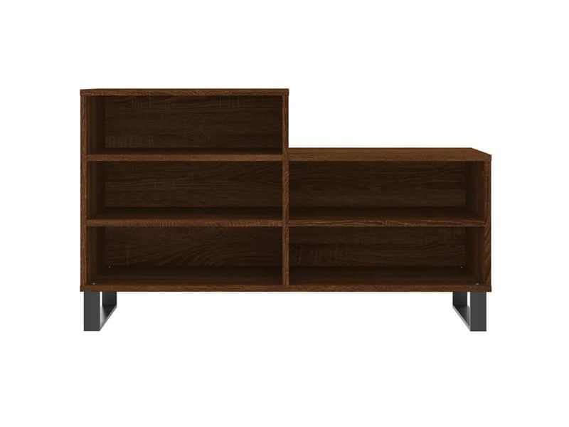  Armoire à chaussures chêne marron 102x36x60cm bois d'ingénierie shl6449  - Conforama D