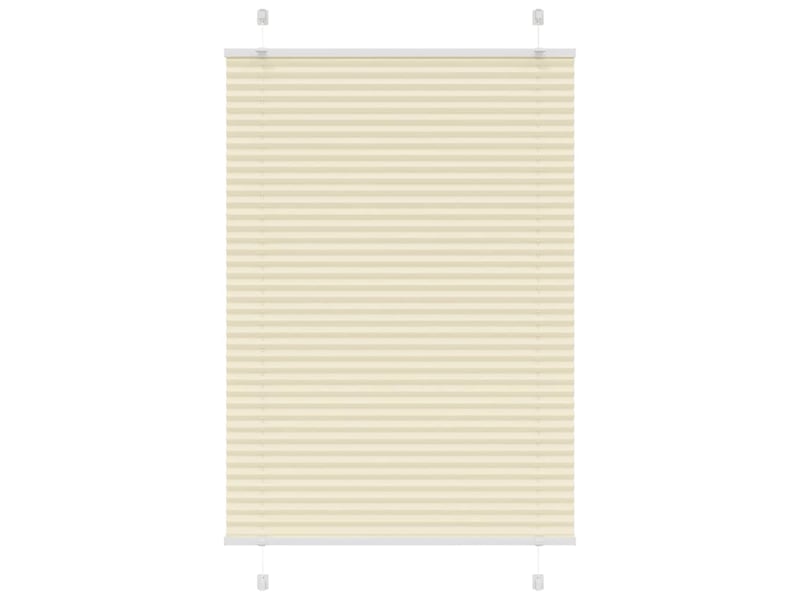 Store plissé, store de fenêtre crème 85x150 cm largeur du tissu 84,4 cm polyester cf46860 - Conforama B
