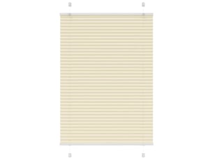 Store plissé, store de fenêtre crème 85x150 cm largeur du tissu 84,4 cm polyester cf46860
