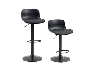 tabouret de bar assise réglable en hauteur PANGIVO W3750P450880 - noir