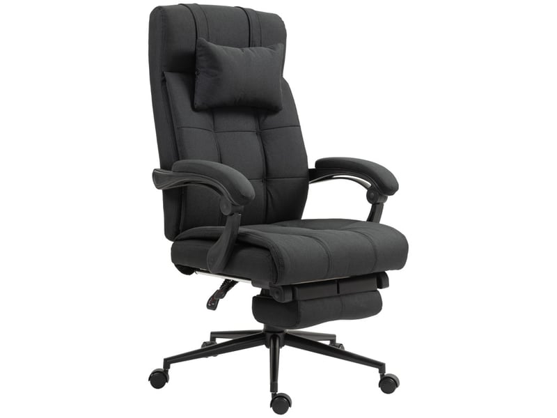  Produit haray fauteuil de bureau ergonomique avec repose pieds appui tête noir  - Conforama B