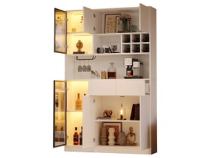 Vitrine coloris blanc TCQPZ - 120 cmx200 cm