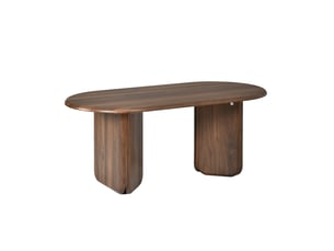 Table basse ovale coloris marron <strong>HAVRYA</strong> <strong></strong> - 50 cmx99 cm
