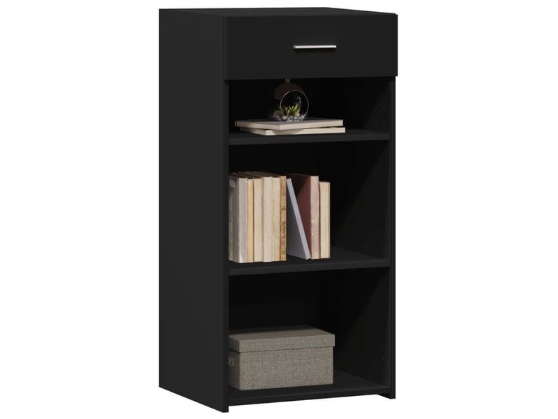  Buffet - bahut - meuble de rangement noir 45x42,5x93 cm bois d'ingénierie  - Conforama C