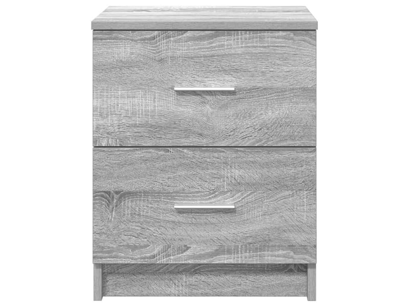  Table de chevet - cabinet de chevet - table de nuit à 2 tiroirs gris sonoma 40x36x50 cm  - Conforama C