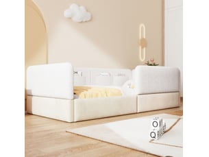 Lit simple 90x200 cm VIVRYN coloris blanc
