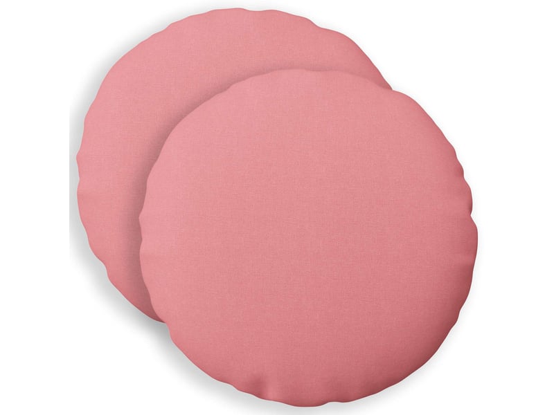  Lot de 2 coussins avec oreiller, coussins décoratifs heerlen rose tissu cf50301  - Conforama B