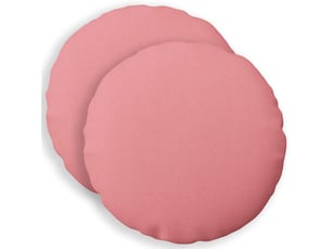 Lot de 2 coussins avec oreiller, coussins décoratifs heerlen rose tissu cf50301