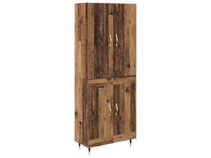 Buffet - haut armoire bois ancien 69,5 x 34 x 180 cm bois d'ingénierie