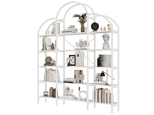 Bibliotheque coloris blanc OKWISH - 170 cm x 190 cm