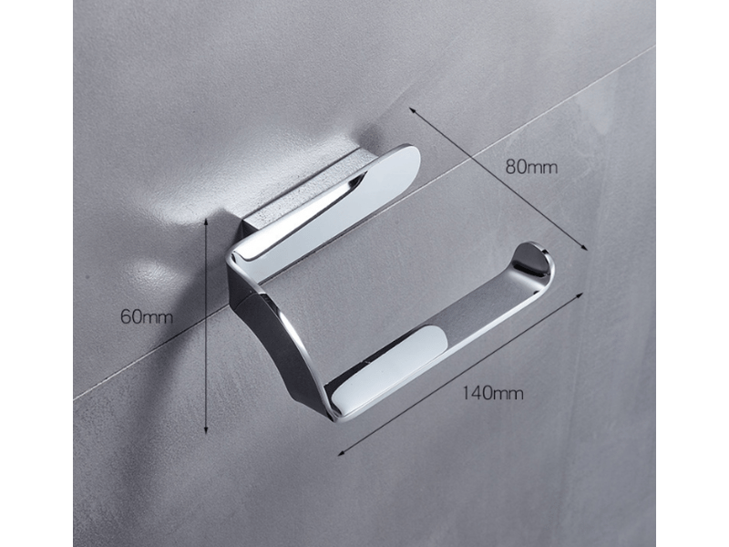  Porte-papier toilette universel chromé, porte-essuie-tout créatif tout en cuivre, étagère de rangement pour toilettes  - Conforama C