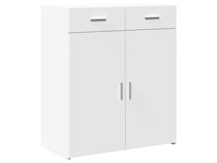 Buffet - bahut - meuble de rangement blanc 80x42,5x93 cm bois d'ingénierie