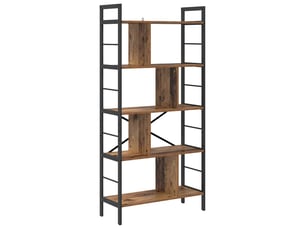 Étagère 9 niveaux, étagère de rangement 75 x 30 x 156 cm bois d'ingénierie shl9363