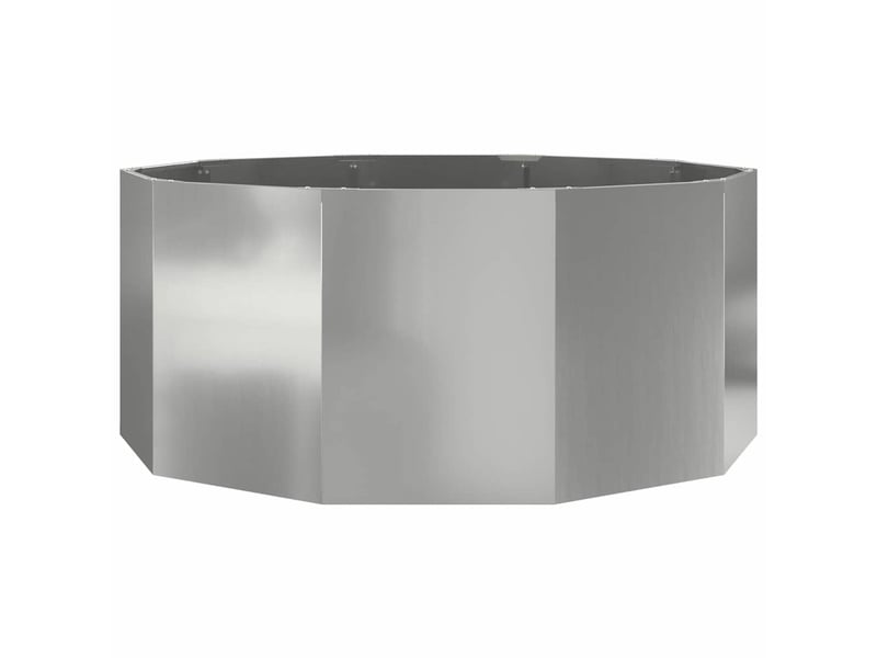  Jardinière - bac à fleurs argent 120 x 120 x 50 cm acier galvanisé  - Conforama E
