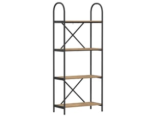 Étagère 4 niveaux, étagère de rangement 60 x 30 x 146 cm bois d'ingénierie shl5826