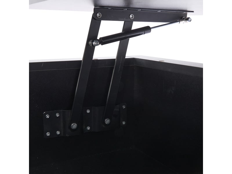  Table basse 90x55x41 cm relevable avec 4 tiroirs, noir  - Conforama E