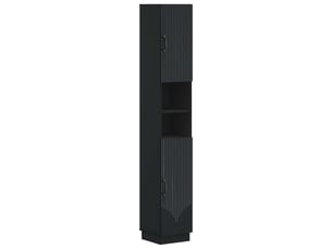 Colonne de salle de bain avec étagère ouverte hoorn noir