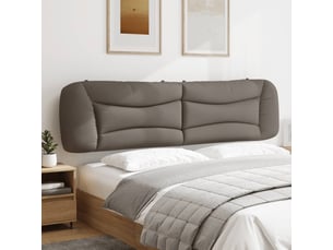 Coussin de tête de lit, coussin décoratif hvar taupe 200 cm tissu