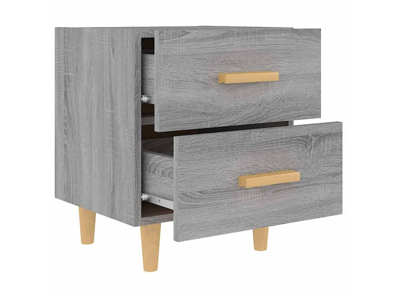  Table de chevet - cabinet de chevet - table de nuit sonoma gris 40x35x47,5 cm  - Conforama D