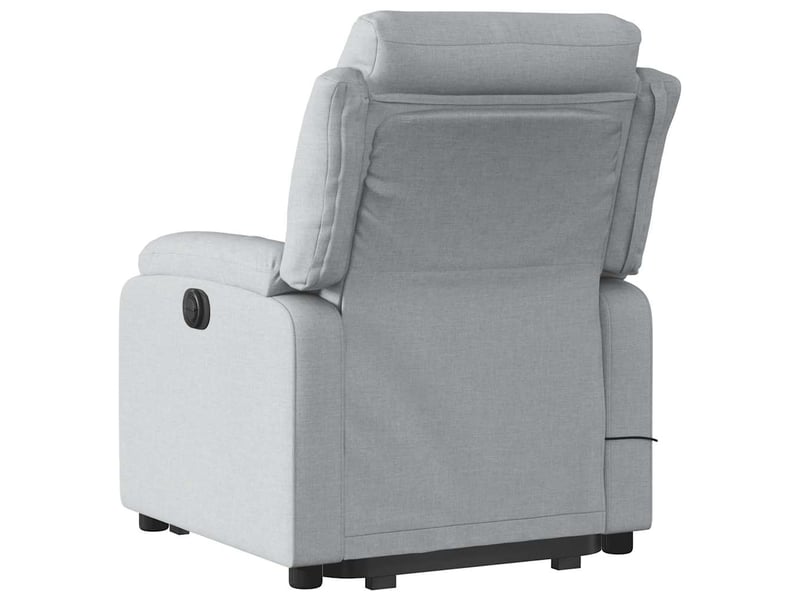 Fauteuil de massage inclinable, fauteuil relax gris clair tissu shl22430 - Conforama E