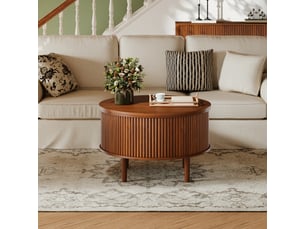 Table basse rond(e) coloris marron <strong></strong> <strong>OMNIGLINT TRADING LTD</strong>